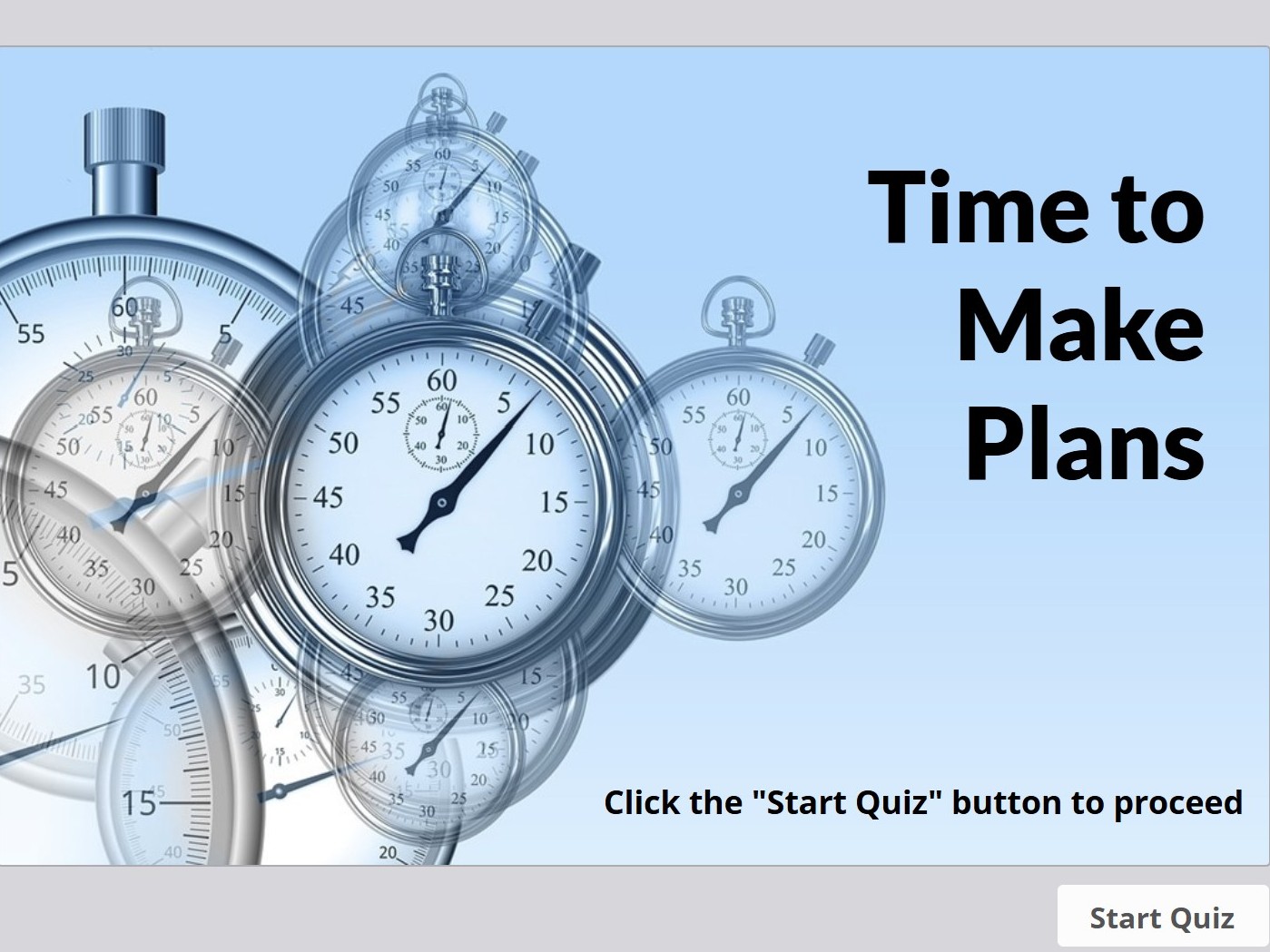 Making Plans at Work iSpring activity screenshot