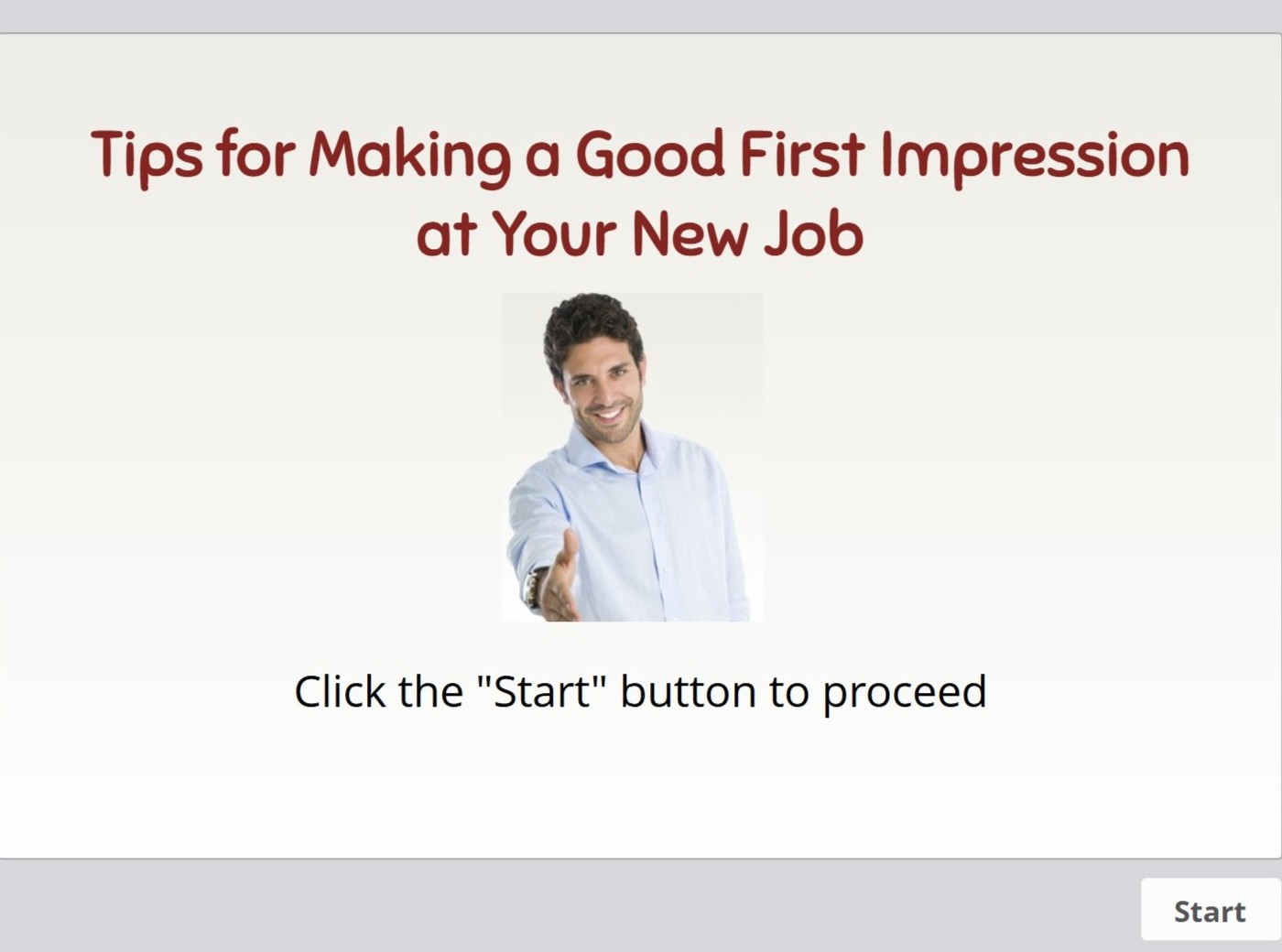Making a Good First Impression module thumbnail